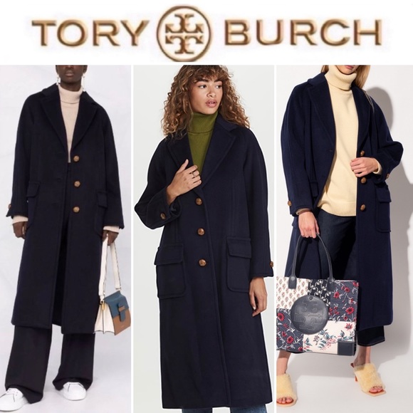 Tory Burch Jackets & Blazers - Tory Burch Wool Overcoat in Nevy Blue sz 0 995$